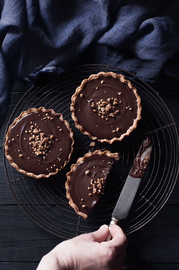 Tartelettes au chocolat noir