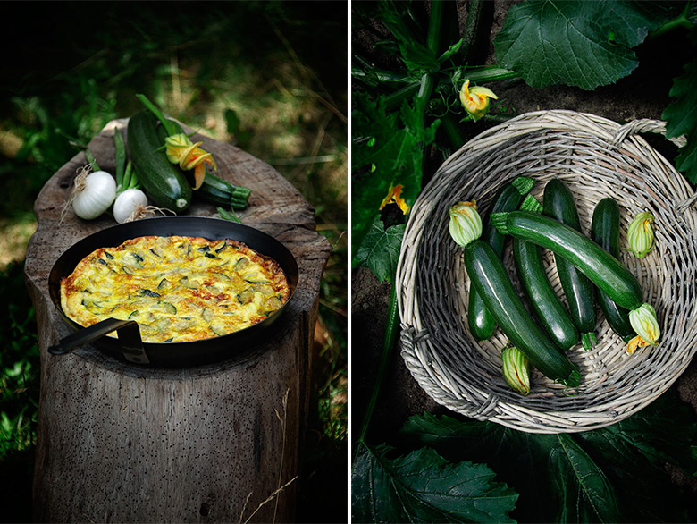 Frittata de courgettes